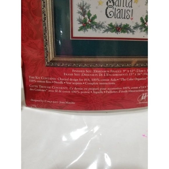 Needle Treasures Counted Cross Stitch Kit WE‎ BELIEVE IN SANTA CLAUSE New Sealed - Picture 3 of 6